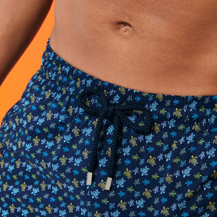 Men Short Swim Shorts Micro Tortues Rainbow Navy details view 3