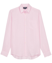 Camisa de lino lisa para hombre Ballet shoe vista frontal