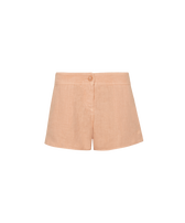 Bermuda donna in lino Blush vista frontale