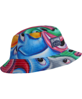 Gorro de pescador con estampado Faces In Places para hombre - Vilebrequin x Kenny Scharf Multicolores vista frontal