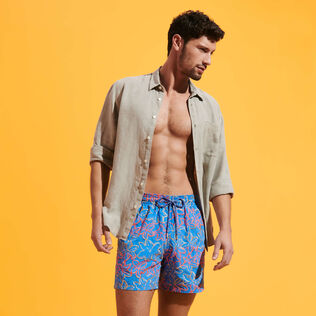 Men Swim Trunks Embroidered Raiatea - Limited Edition Earthenware details view 2