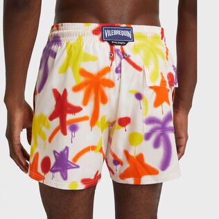 Men Stretch Short Swim Shorts Spray Paint - VBQ x Palm Angels Porcelain 细节视图2