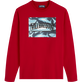 Uomo Altri Stampato - T-shirt uomo in cotone Requins 3D, Burgundy vista frontale
