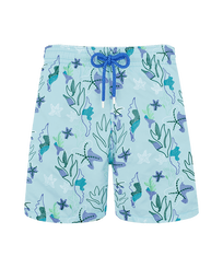 Men Swim Trunks Embroidered Camo Seaweed - Limited Edition Thalassa front view