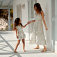 Girl Mini Dress Hidden Fishes - Vilebrequin x Poupette St Barth White details view 2