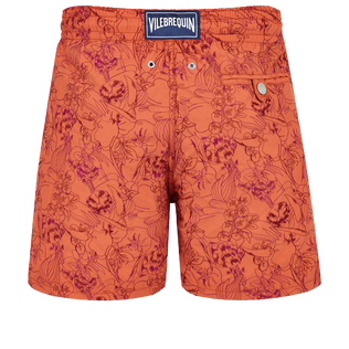 Men Swim Trunks Embroidered Marché Provencal - Limited Edition Tomette back view