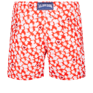 男款 Classic 印制 - 男士 Attrape Coeur 游泳短裤, Poppy red 后视图