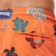Men Swim Shorts Embroidered Ronde Des Tortues - Limited Edition Guava details view 2