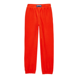 Boys Jogger Pants Solid Poppy red back view