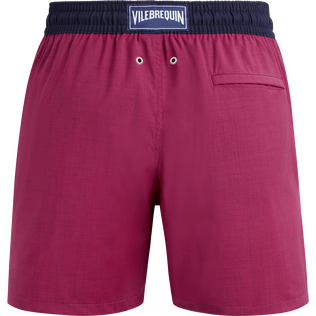 Bañador de lana para hombre Super 120' Morado vista trasera