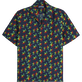 男士 Tortues Rainbow Multicolor 棉麻保龄球衫 - Vilebrequin x Kenny Scharf 合作款 Navy 正面图