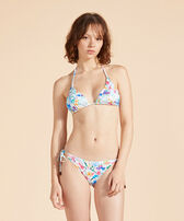 Skinny Dippers Women's Swimwear St. Tropez Tab Front Removable Cup Bralette  Bikini Top