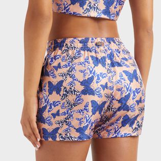 Disco Butterfly Bermudashorts aus Seide für Damen Blush Details Ansicht 2