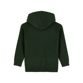 Sweat à capuche en coton enfant uni Lierre vue de dos