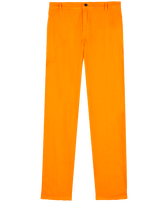 Pantalón recto en lino de color liso para hombre Zanahoria vista frontal