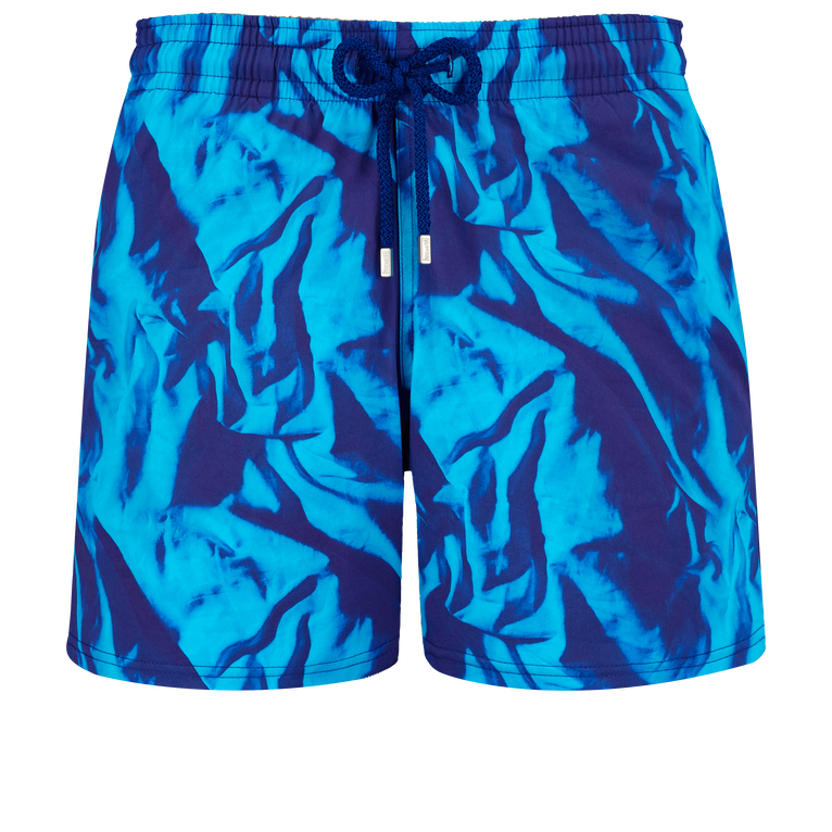 Men Stretch Swim Shorts Les Draps Froissés - Moorise - Blue - Size M - Vilebrequin
