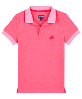男童纯色棉质变色 Polo 衫 Petunia 正面图
