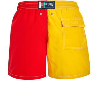 Men Swimwear multicolor placed embroidery Vilebrequin squale - Vilebrequin x JCC+ - Limited Edition White back view
