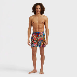 Men Swim Shorts Hawain Patchwork - VBQ x Palm Angels Celestial 正面穿戴视图