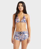 Women Swim Shorts Disco Butterflly Blush 正面穿戴视图