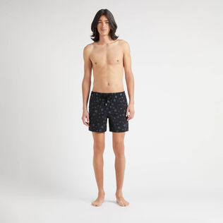 Men Swim Shorts Embroidered Ronde des Tortues - Limited Edition Black front worn view