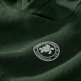 Sweat à capuche en coton enfant uni Lierre vue de détail 1