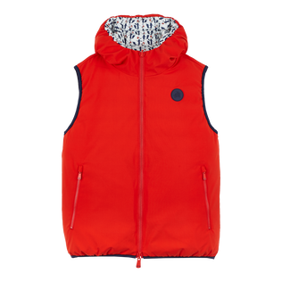 Sleeveless reversible clearance jacket