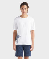 Men Organic Cotton T-shirt Starlettes White front worn view