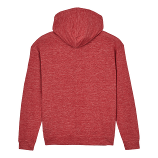 Unisex Linen Sweatshirt Solid China red 后视图