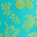 Men Ultra-light and packable Flocked Swim Shorts Tropical Turtle Disco green 