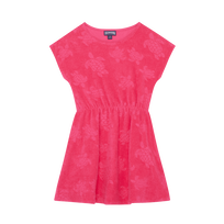 Girls Terry Dress Bougainvillea front view