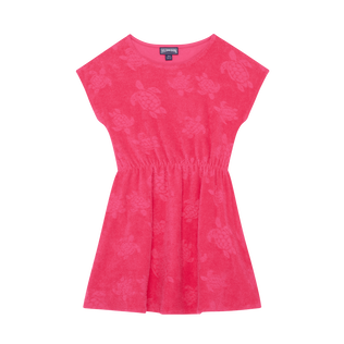 Girls Terry Dress Bougainvillea front view