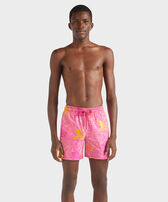Men Embroidered Swim Trunks Octopussy - Limited Edition Bougainvillea front worn view