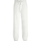 Unisex Terry Pants Solid Chalk front view