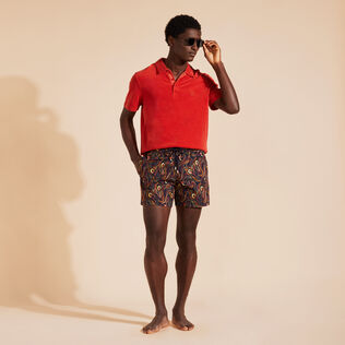 Men Swimwear Embroidered Camo Flowers - Limited Edition Navy 细节视图1