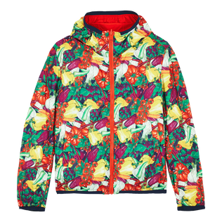 Men Reversible Windbreaker Jacket Marché Provencal Poppy red details view 6