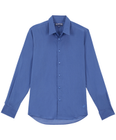 Camisa ligera unisex en gasa de algodón de color liso Storm vista frontal