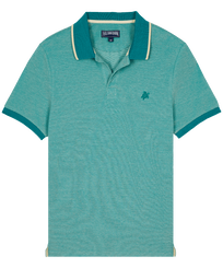 Hombre Autros Liso - Men Cotton Changing Color Pique Polo Shirt, Emerald vista frontal