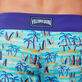 Men Swim Trunks Palms & Surfs - Vilebrequin x The Beach Boys Lazulii blue details view 7