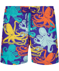 Octopussy Badeshorts für Herren Purple blue Vorderansicht