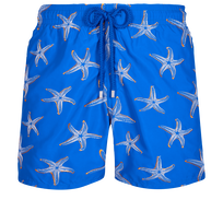 Men Swim Trunks Embroidered 1997 Starlettes - Limited Edition Sea blue front view