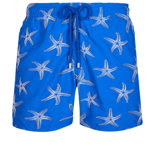 Men Swim Trunks Embroidered 1997 Starlettes - Limited Edition Sea blue front view