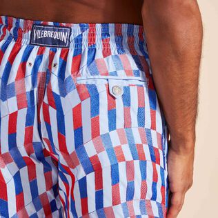Men Swim Shorts Embroidered Graphic Glass - Limited Edition Flax flower 细节视图2