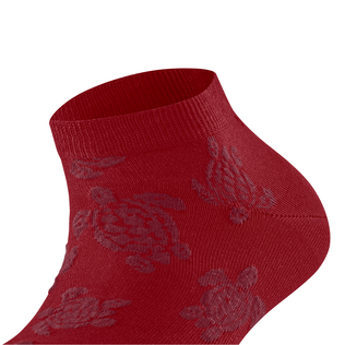 Women Sneaker Socks Ronde des Tortues - Vilebrequin x Falke Red details view 2