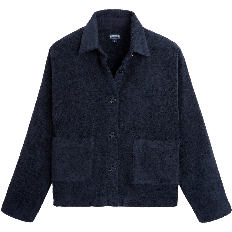 Women Terry Jacket - Jacket - Violette - Blue - Size S - Vilebrequin