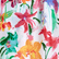 Happy Flowers Bermudashorts aus Viskose für Damen Weiss 
