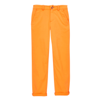 Pantalones chinos de color liso para niño Zanahoria vista frontal