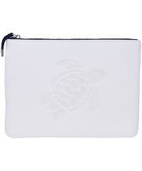 Trousse de plage Tortue Neoprene Blanc vue de face