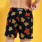 Men Embroidered Embroidered - Men Embroidered Swim Shorts Ronde Des Tortues - Limited Edition, Navy back worn view
