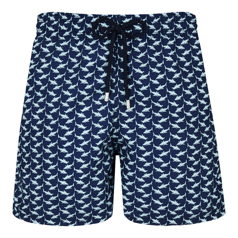 Men Swim Shorts Net Sharks - Swimming Trunk - Moorea - Blue - Size XXXL - Vilebrequin